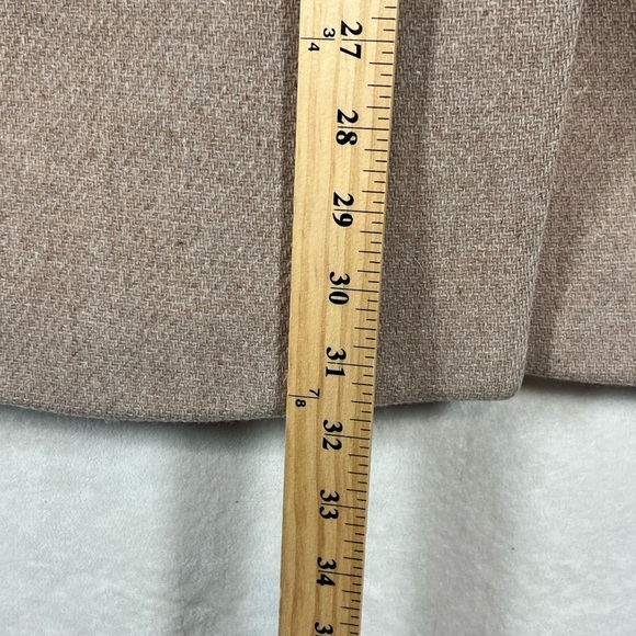 J. Crew Size 4 Stadium Cloth Nello Gori Classic Tan Overcoat Jacket - Picture 5 of 7